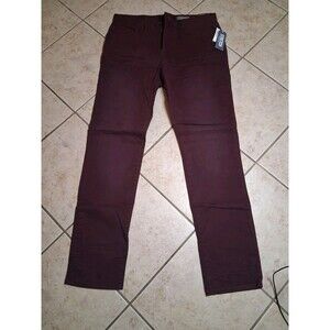 New Aeropostale Pants Mens 32/32 Maroon Denim Skinny Stretch Button Up Jeans